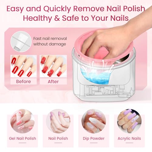 Yokilly Electric Heated Nail Soaking Bowl for Acrylic & Gel Removal