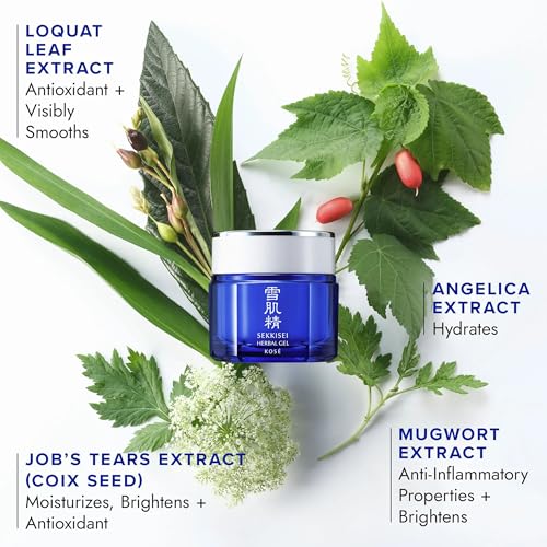 SEKKISEI Herbal Gel REFILL Pod, Multi-Purpose 6-in-1 Benefits Hydrating Gel Moisturizer & Mask, 2.8 Ounce