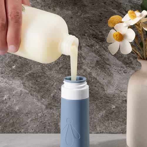 INSFIT 17pack Travel Bottles for Toiletries, TSA Approved Squeezable Silicone Liquid Containers for Shampoo Conditioner Lotion & Body Wash Vacation Travel Essentials with Labels