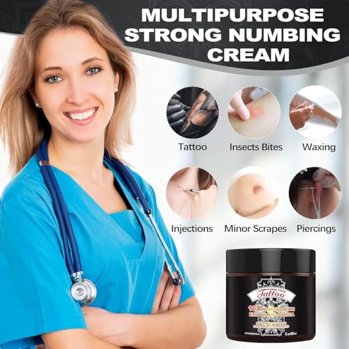Maximum Strength Tattoo Numbing Cream - 8 Hour Pain Relief