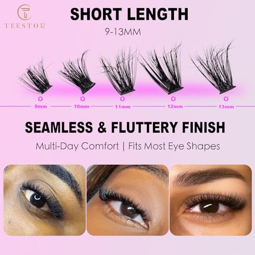 Fluff Lash Clusters 9-13mm 40D 60D 80D DIY Eyelash Extensions