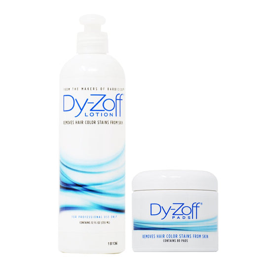 King Research Dy-Zoff Lotion 12oz + Pads Removes Hair Color Stains 80 pads