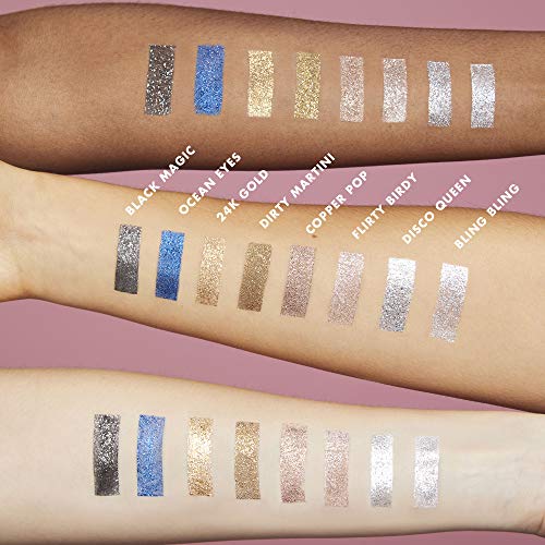 e.l.f. Liquid Glitter Eyeshadow, Long Lasting, Quick-Drying, Opaque, Gel-Based Formula, Creates High-Impact, Multi-Dimensional Eye Looks, 0.1 Fl Oz