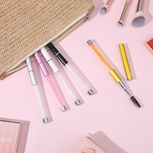 Sorcristy 5PCS Eyelash Brush Set with Caps for Makeup & Grooming