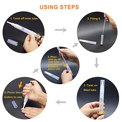 Refillable Cuticle Oil Pen 3 Pack - Mix Variations for Nail and Beauty Care