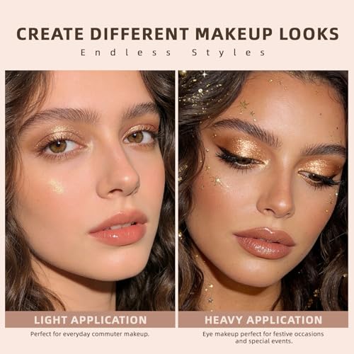 Noerrors Metallic Shimmer Eyeshadow Palette - Liquid Gold Foil