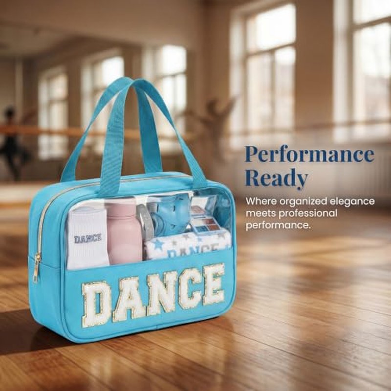 Dance Makeup Bag Organizer for Girls – Stylish Chenille Pouch