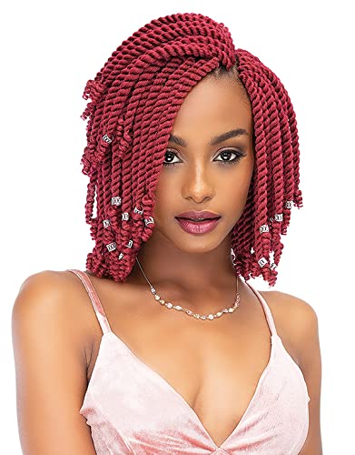 Janet Collection Hair Crochet Braids 2X SENEGAL CURLY FINISH 8″ (3-PACK, 613)