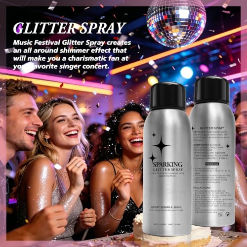 Hair and Body Glitter Spray – Quick-Dry Shimmer Mist, 100ml