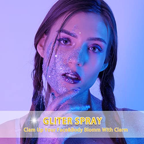 Etercycle Silver Body Glitter Spray – Shimmer Makeup