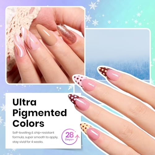 Beetles Fall Gel Nail Polish Set - Nature's Tales Collection, 36 Colors, Long-Lasting & Salon Quality