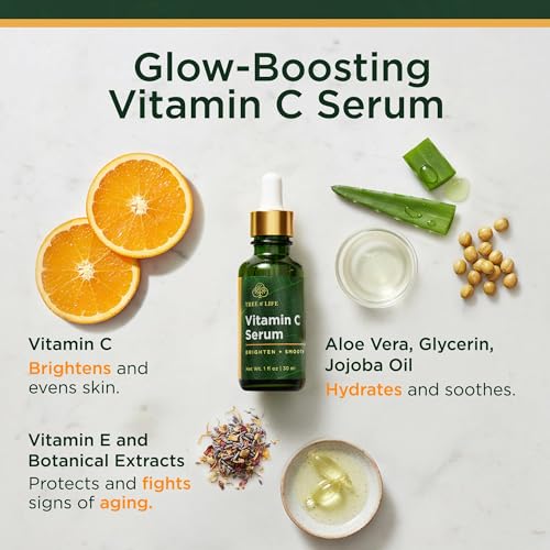 Tree of Life Vitamin C Serum for Face | Dark Spots & Fine Lines