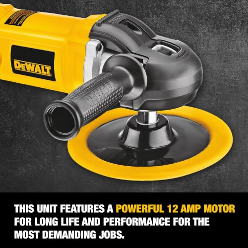 DEWALT 7-9in Buffer Polisher, 12 Amp, Variable Speed, Soft Start