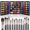 UCANBE 86 Color Eyeshadow Palette with 15 Brushes Makeup Set