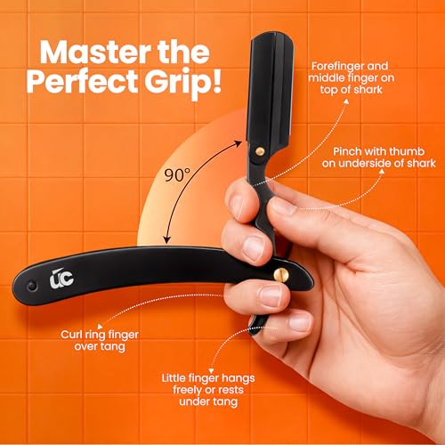 Utopia Care Professional Straight Razor for Men with 100 Blades