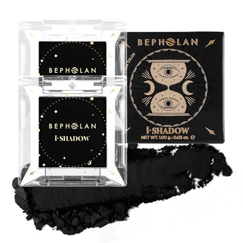 BEPHOLAN Matte Black Eyeshadow Palette - Full Coverage Goth Makeup