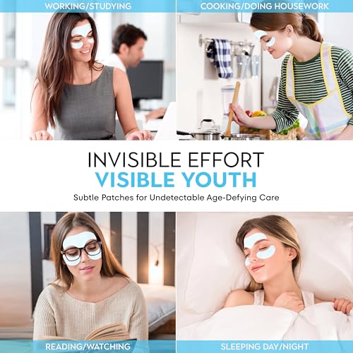 Forehead Wrinkle Patches for Anti-wrinkles: Overnight Face Wrinkles Patches to Lift Smile Lines for Women (BLUE)