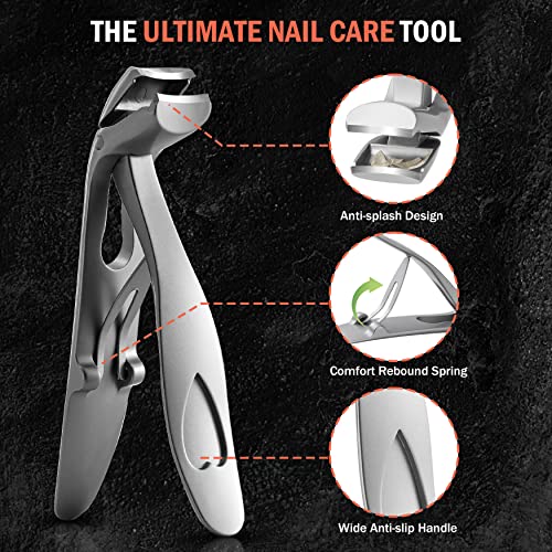 BEZOX Toenail Clipper for Thick Nails for Seniors, Nail Clippers for Seniors