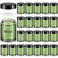 Domensi 24 Pcs 6oz Glass Storage Jars with Leakproof Lids