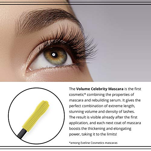 Eveline Volume Celebrity Thickening and Lengthening Mascara with Rebuilding Serum