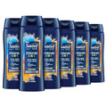Suave Men 3-in-1 Hydrating Body Wash, Face & Hair, Citrus Musk, 18 Oz (Pack of 6)