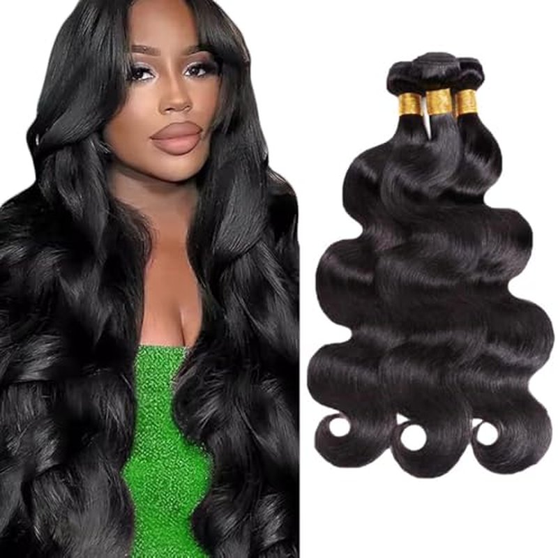 Unprocessed Brazilian Body Wave Hair Bundles - 24 Inch, 3 Pack