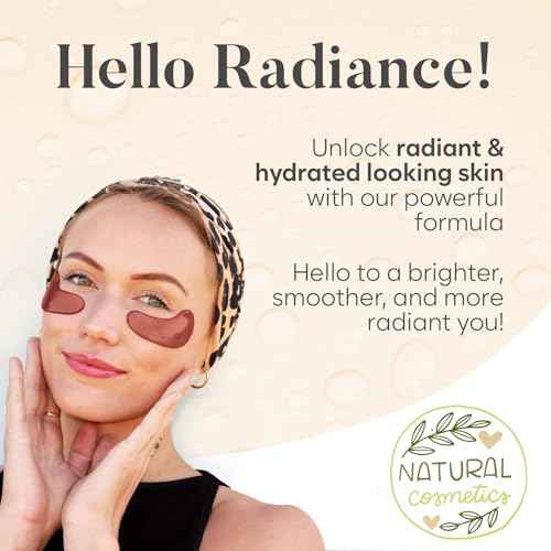 AURAE Caffeine Under Eye Patches (30 Pairs) - For Dark Circles & Puffiness - Hydrating Caffeine Eye Mask