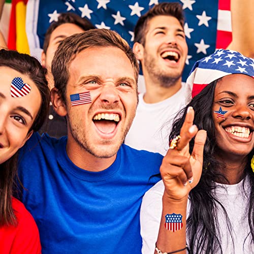 4th of July Temporary Tattoos - 20 Sheets Waterproof Body Art
