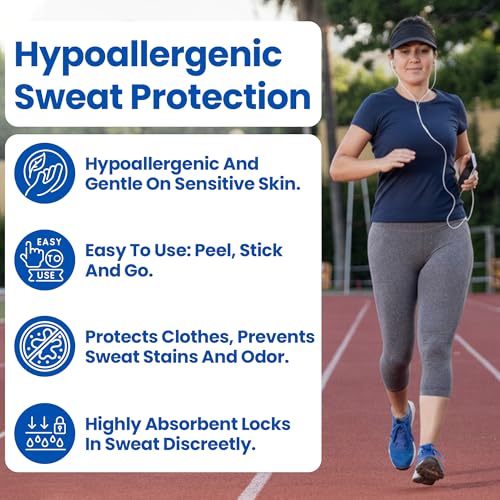 Disposable Underarm Sweat Pads for Men & Women - All-Day Protection