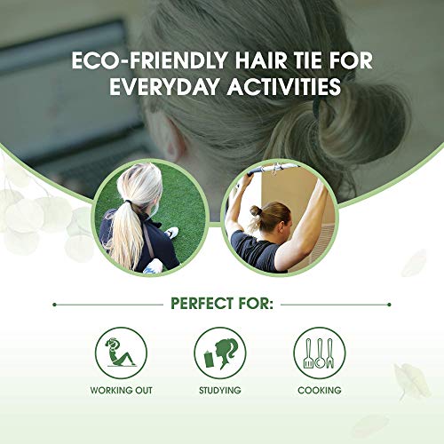 Biodegradable Hair Ties 27-Count - Organic Cotton & Rubber