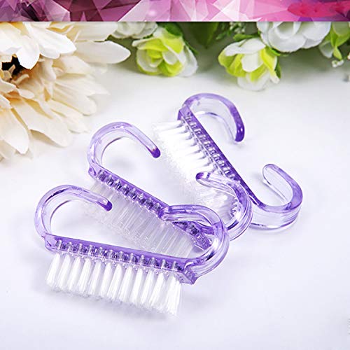 20-Pack Handle Grip Nail Brushes for Cleaning and Grooming