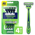 Gillette Sensor3 Sensitive Men's Disposable Razor - Pack of 4