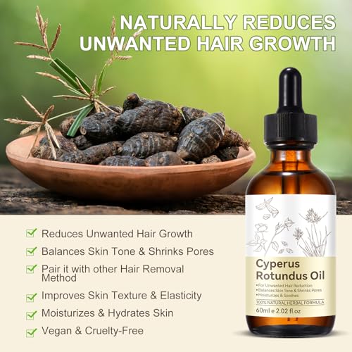 Cyperus Rotundus Oil for Unwanted Hair Removal – 2.02 Fl Oz