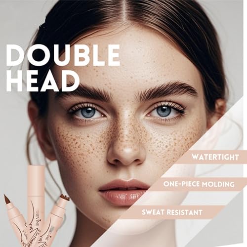 MAEPEOR Freckle Stamps 5 Colors Natural Faux Freckles Makeup Waterproof Longlasting Face Freckles Air Cushion Create Natural Sunkissed Skin for All Skin (D01)