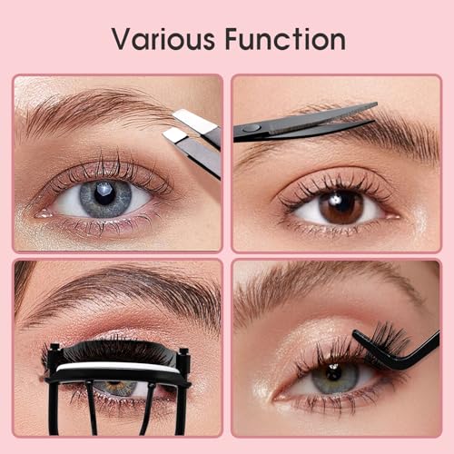 Lash Applicator Tool - Curved Stainless Steel Tweezers (4pcs)