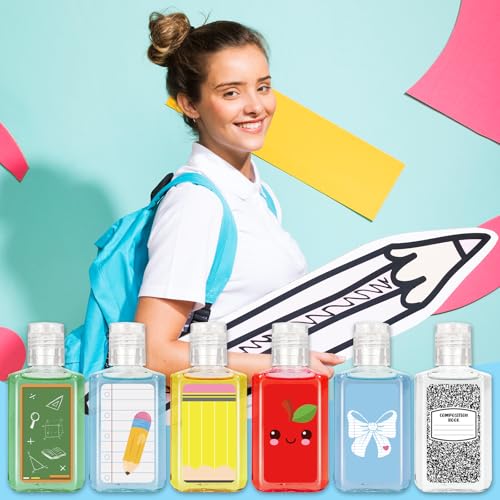 50 Pcs Back to School Mini Hand Sanitizer 1fl Oz - Fun Designs