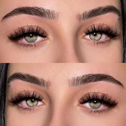 Fluffy Wispy False Eyelashes 14 Pairs | Natural, Reusable Volume Strips