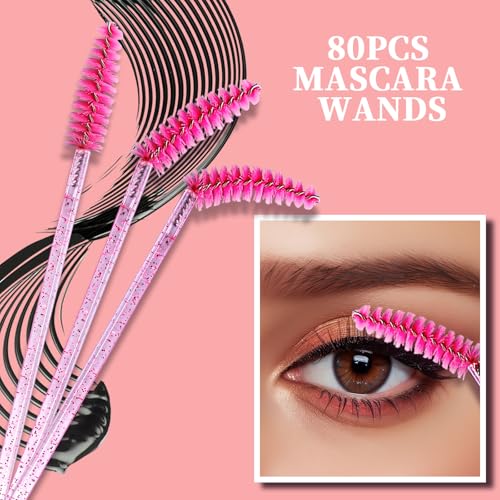 Disposable Makeup Applicator Kit with Mascara Wands & Eyeshadow Brushes - 310 pcs