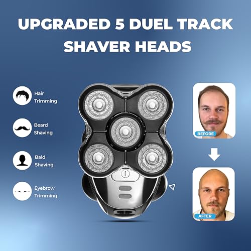 2 Pack Pro Head Shaver Replacement Blades Compatible with Remington Balder Pro Head Shaver Model XR7000, Precision Electric Shaving for Bald Men