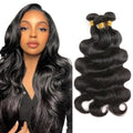 Freiuoke Body Wave Human Hair Bundles - 16 18 20 Inch, Virgin Hair