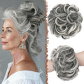 Messy Bun Hair Piece - Large Wavy Synthetic Chignon with Elastic