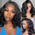 Body Wave 13x6 HD Lace Front Wig - 12 Inch Bob, 200% Density
