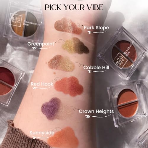 M2U NYC EyeShadow Duo - Vegan Pigmented Eye Palette