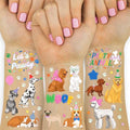 xo, Fetti Dog Temporary Tattoos - 52 Glitter Styles