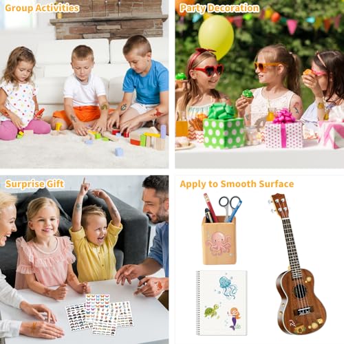 560 Temporary Tattoos for Kids – Waterproof Designs