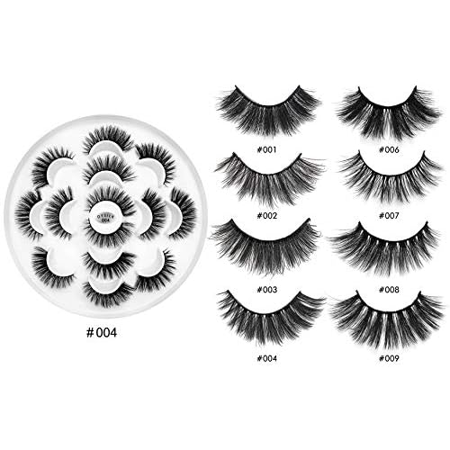 DYSILK Eyelashes Mink Lashes - 5/7 Pairs Fake Lashes Pack
