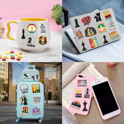 107 PCS Chess Temporary Tattoos for Kids - Waterproof