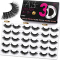 Eliace 15 Pairs 3D Wispy False Eyelashes - Reusable & Vegan