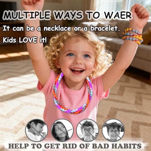 Silicone Chew Necklaces for Babies & Adults - 2 Pack Sensory Fidget Toys
