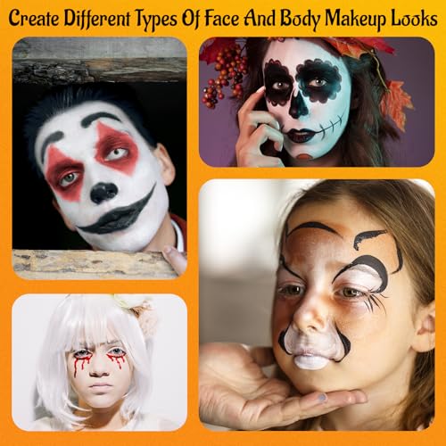 Clown Makeup Kit - 13 Piece Oil-Based Face Paint Set